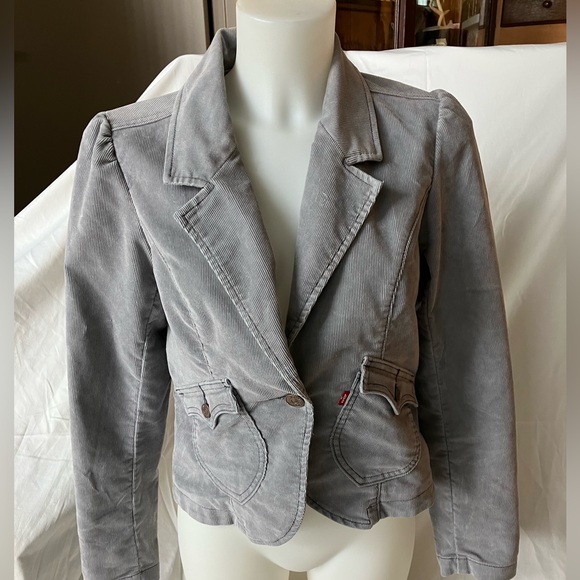Levi’s Jean corduroy grey blazer! - Picture 1 of 6